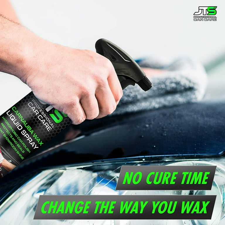 Car Wax with Carnauba Wax Liquid Spray Wax for Car Hybrid Hydrophobic Car Polish and Car Shine Spray Spray Wax Car Sealant & Paint Protection Fast