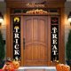 thumbnail image 1 of Decoraciones de Halloween Banner interior al aire libre, truco o trato y feliz Halloween Bienvenido colgante cartel de porche bruja para decoración de puerta delantera exterior hogar fiesta patio jardín fiesta suministros brillar Electrónica, 1 of 4
