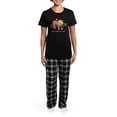 thumbnail image 4 of CafePress - Don't Hurry Sloth Women's Dark Pajamas - Women's Short Sleeve Print T-Shirt and Pants Dark Cotton Pajama Set, 4 of 7