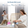 thumbnail image 4 of LEVOIT - Humidificadores para dormitorio, vaporizador ultrasónico de aire frío para bebés (sin BPA), fácil de limpiar, luz nocturna, dura hasta 24 horas, 2,4 L, rosa, 4 of 5