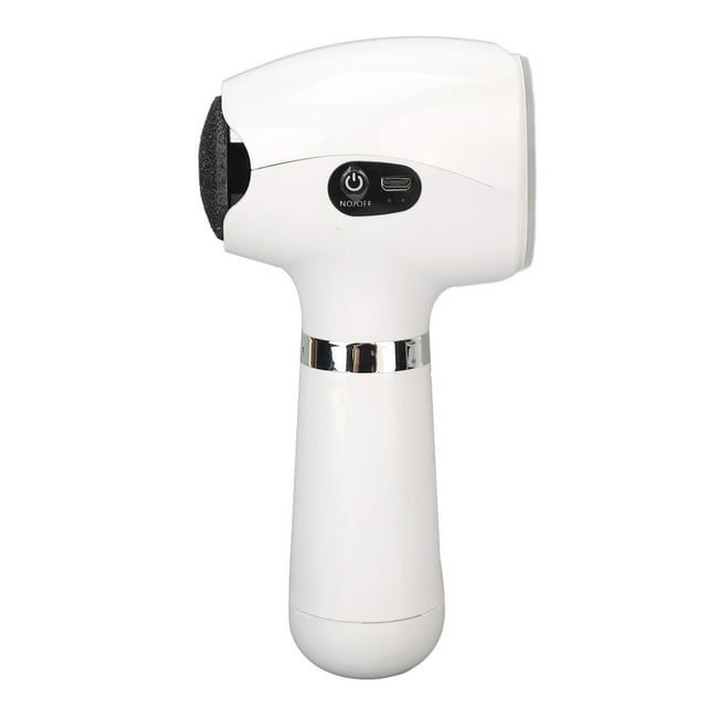 Foot Grinding Machine, Automatic Electric Foot File Dead Skin Removal With 2pcs Grinding Head For Home For Corns White