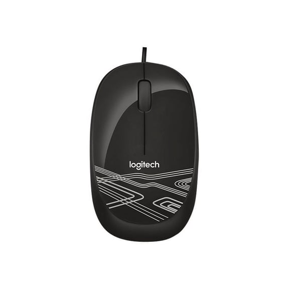 Logitech M105 - Mouse - optical - wired - USB - black