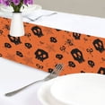 thumbnail image 6 of Ryvnso Skull and Bows Web Table Runner Tablecloth Home Decoration 13 x 70 inches, 6 of 6