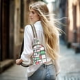 thumbnail image 5 of FORMRS Womens Crossbody Sling Bag Travel Daypack Shoulder Chest Backpack, Red Abstract Geometric, 5 of 7