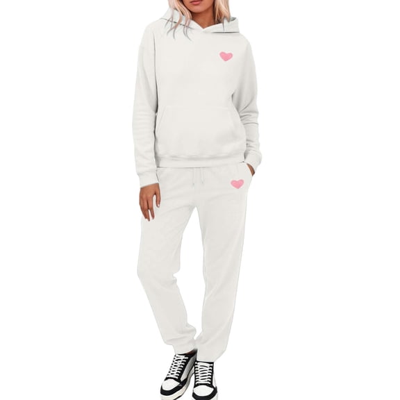 Women'S Athletic Clothing Sets - Long Sleeve Hoodie With Sweatpants Matching Lounge Sets for Women Travel Sets for Women