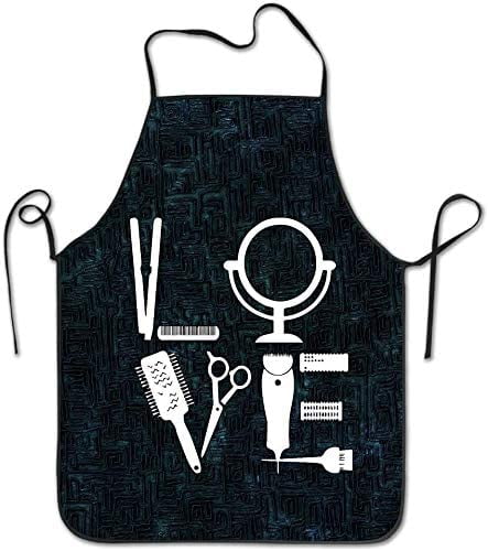 Aoleytech Hair Stylist Bib Apron Unisex Durable Comfortable Washable Hairdresser Apron for Cooking Baking Kitchen