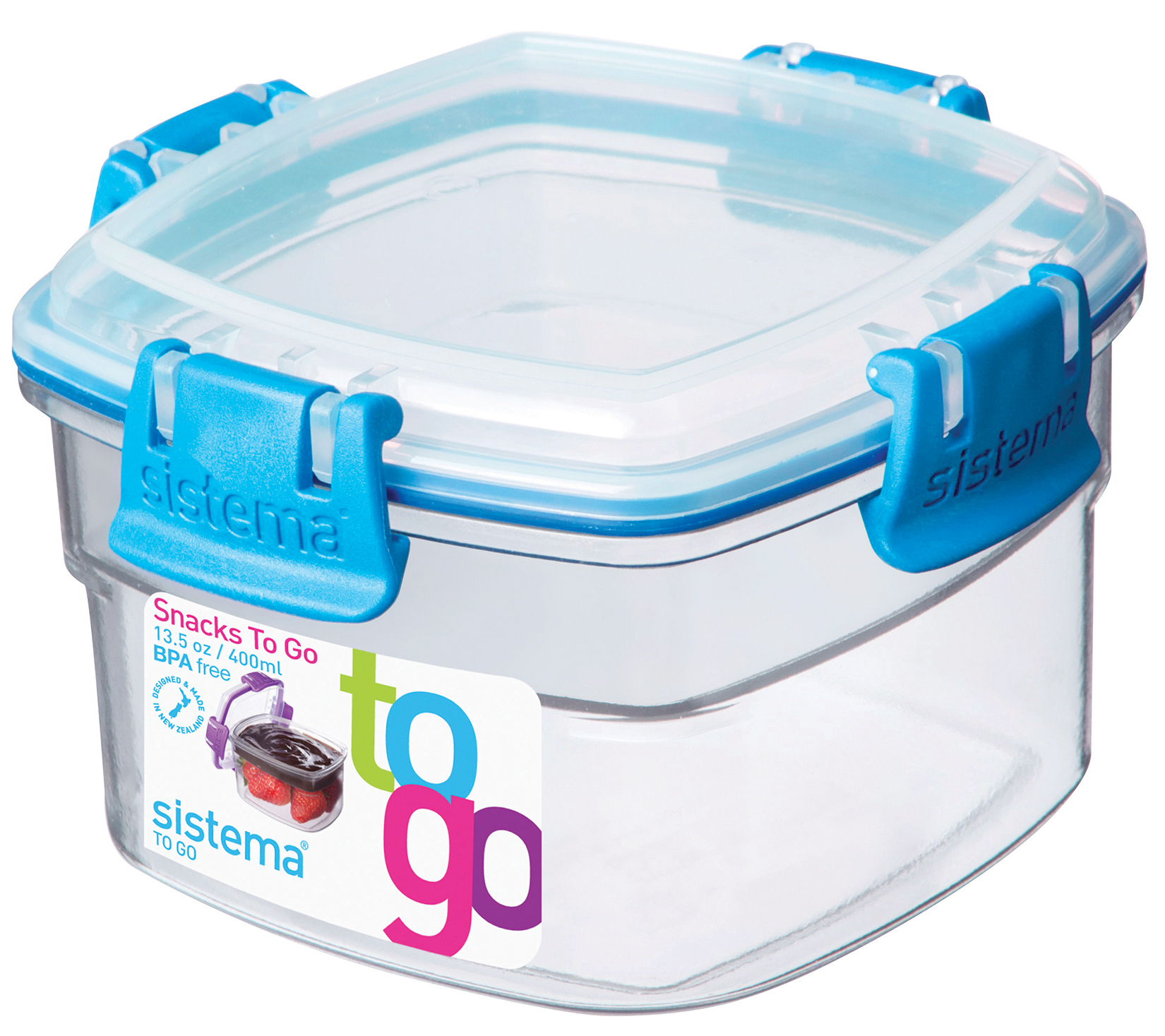 Sistema To Go Divided Snack Container 13 5 Oz Walmart