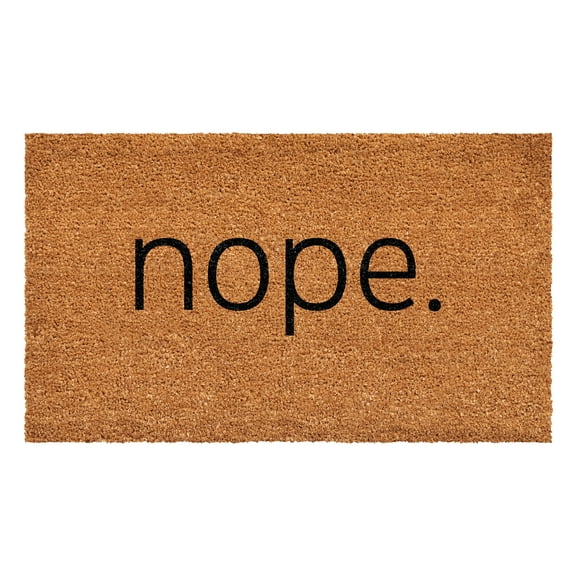 Calloway Mills Nope Doormat, 24" x 48"