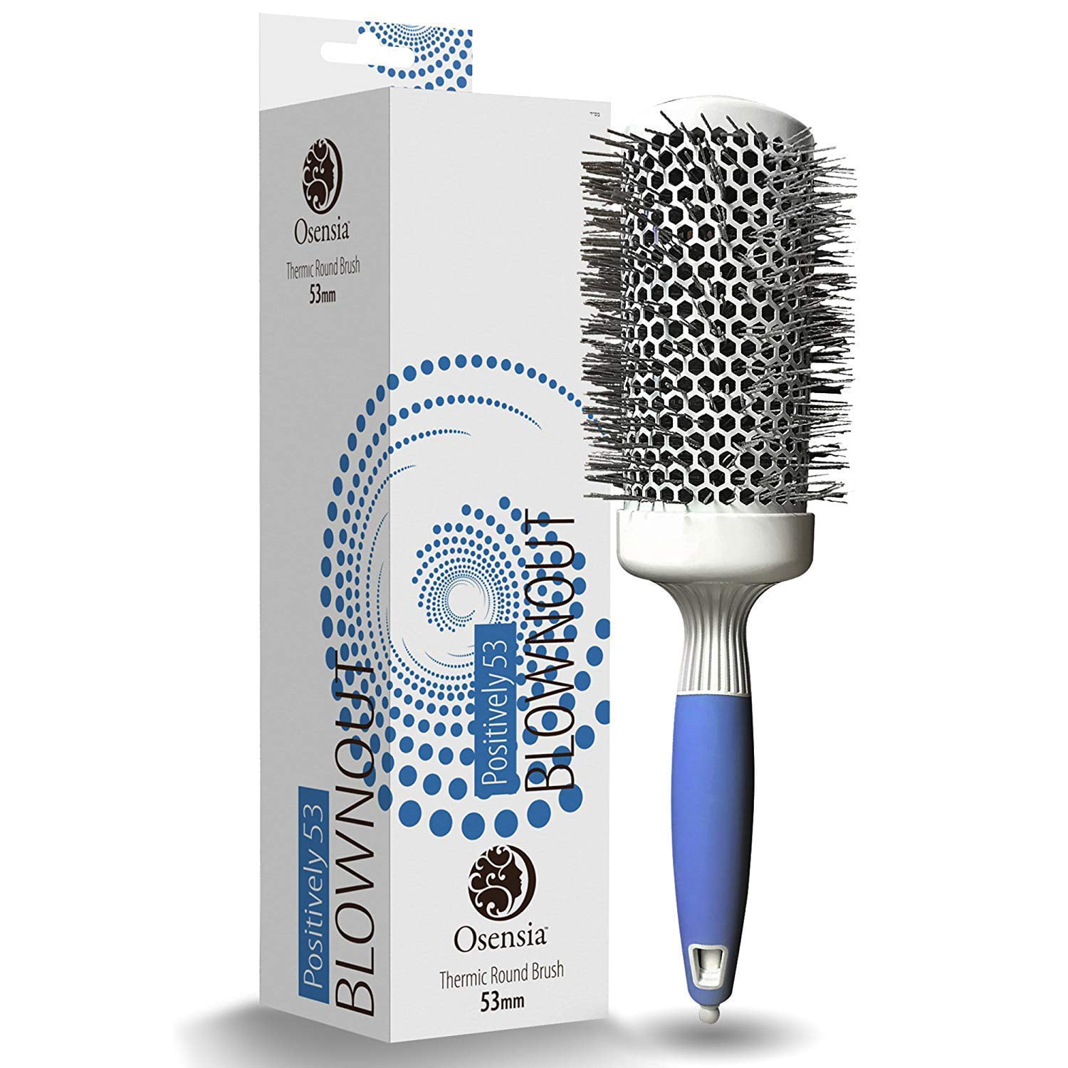 Osensia Blownout Large Ceramic Ion Thermic Round Brush for Blow Drying, 2  inch - Walmart.com
