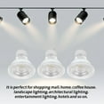 thumbnail image 3 of CTIRCHIU 10Pack Bulb Lights LED Light Cup Glass Flicker-free Evenly Distributing Light for Commercial Shops, 3 of 8