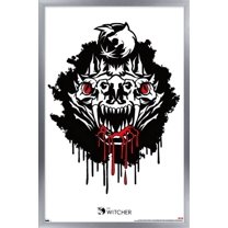 Netflix The Witcher Season 2 - Basilisk Head Wall Poster, 14.725" x 22.375", Framed