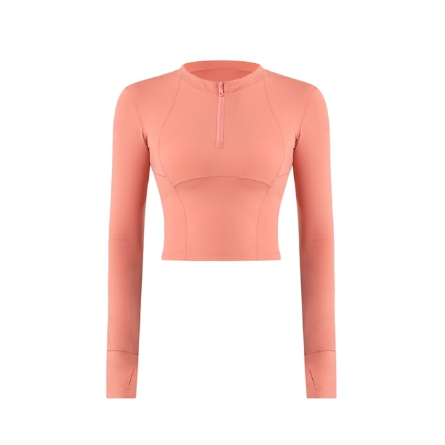 Top de Yoga de manga larga con media cremallera, ropa deportiva de secado rápido, Top transpirable cálido de alta elasticidad para Fitness, otoño e invierno