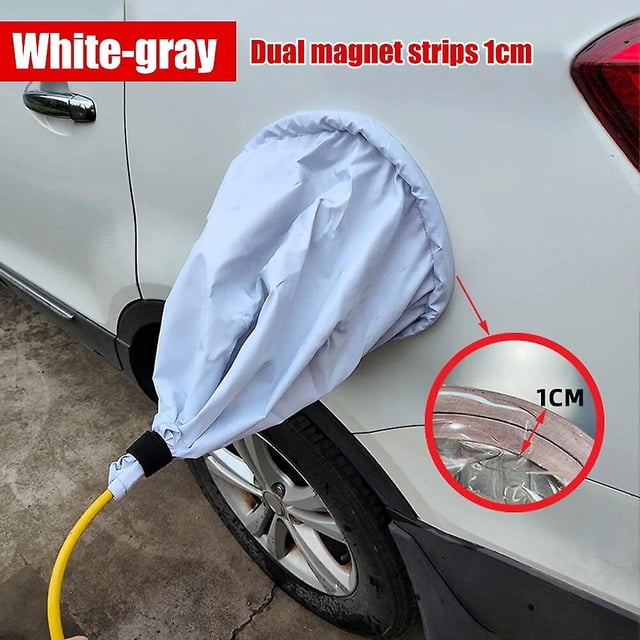 compatible Tesla Model 3 Y Car Charger Rain Cover Magnetic Oxcompatibled Cloth Sunscreen compatible Electric Car Charger Port Interface Adapter Adapter~28806_Perfect Gift