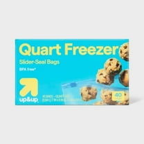 Slider Quart Freezer Bags - 40ct -