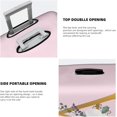 thumbnail image 4 of Flower Lette A Pink Luggage Cover Elastic Washable Stretch Suitcase Protector Anti-Scratch Travel Suitcase Cover for Kid and Adult M (22-24 inch suitcase), 4 of 6