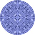 thumbnail image 1 of Ahgly Company Machine Washable Indoor Square Transitional Denim Blue Area Rugs, 3' Square, 1 of 7