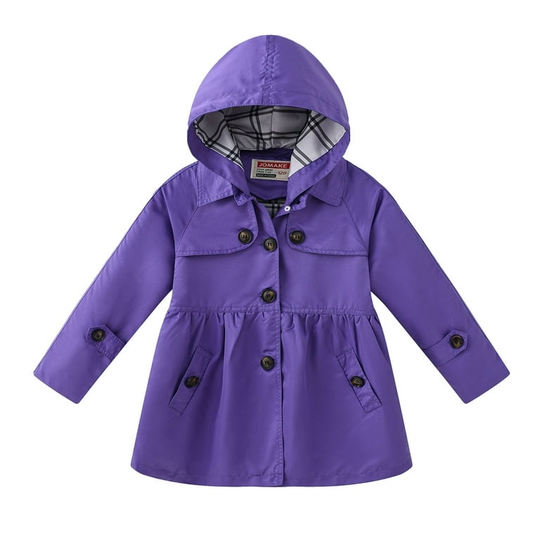 Girls hooded trench coat online