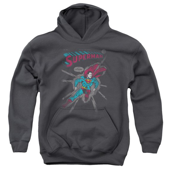 Superman - It Tickles - Youth Hooded Sweatshirt - Large