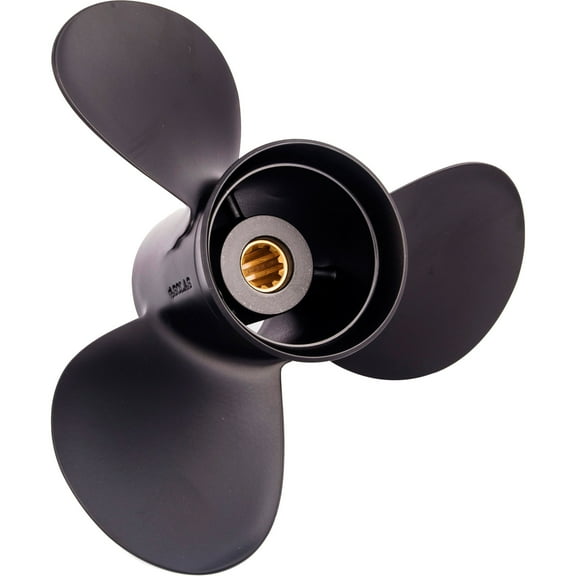 Solas 3211-099-10 Amita 3 Aluminum 3-Blade Propeller - RH, 9.9" Diameter x 10" Pitch x 10-Spline