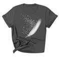 thumbnail image 3 of Puntoco Moda Mujer Impresión Casual O-cuello Camiseta divertida para Lady Girl top Puntoco Puntoco-6006, 3 of 9