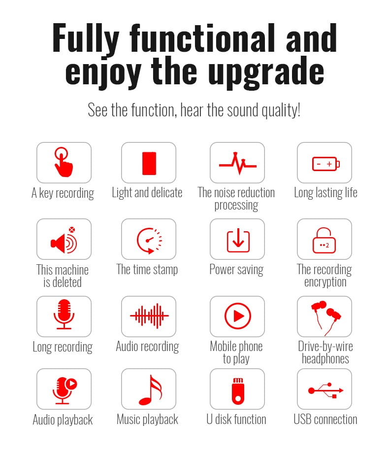 CJBZLCPCOO Q1 strong magnetic MP3 high definition noise reduction AI intelligent voice recorder, conference recorder
