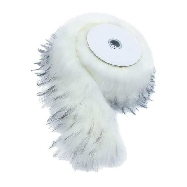 Maytalsory Shaggy Fur Fabric Cut Handcrafts for Patchwork Decor Craft Sofa Carpet white