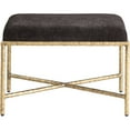 thumbnail image 6 of Meridian Furniture Valley Brown Chenille Fabric Bench, 6 of 7