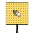 thumbnail image 1 of Straw Mushroom on Basketweave Leash or Key Holder, 1 of 1
