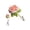 A, variant on 1 Pack Gold Flower Decorative Hooks for Hanging Things, Resin Floral Bow Coat Hook