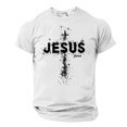 thumbnail image 2 of ZQUUVOU Men's T-Shirt Casual Short Sleeve Easter Printed Crew Neck Shirts (White,M), 2 of 4