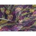 thumbnail image 3 of Ambesonne Blooming Floral Quilted Bedspread Set 3 Pcs, Grunge Retro Wave, King, Yellow Green Magenta, 3 of 4
