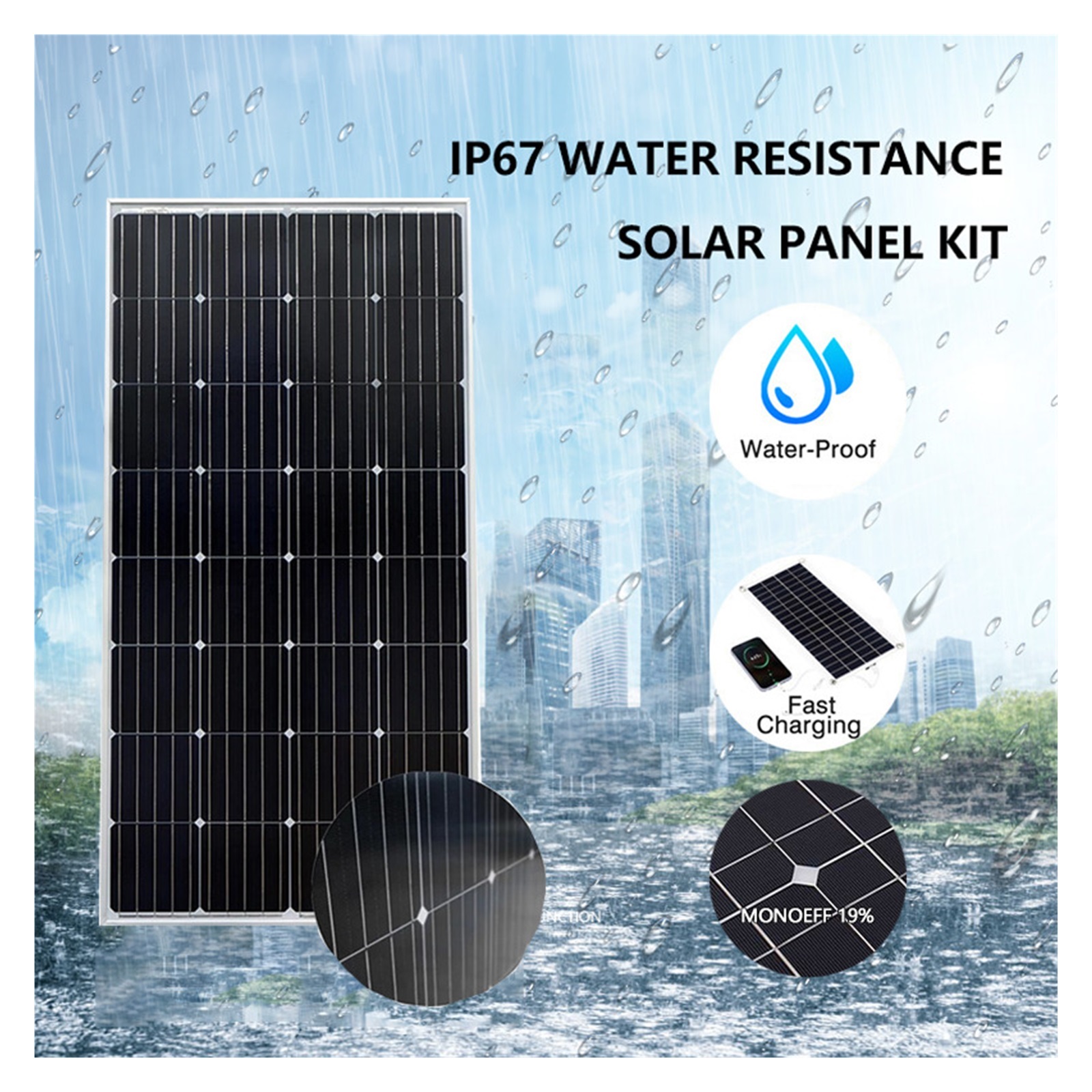 Folding solar panels 1000W 2000W 3000W Solar Panels 18V High Efficiency Charging 100A Controller Outdoor Solar Cells For Home/camping
--------
Solar charger