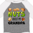 thumbnail image 4 of Inktastic Nuts About My Grandpa Peanut, Almond, Pistachio Boys or Girls Long Sleeve Baby Bodysuit, 4 of 5