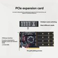 thumbnail image 4 of PCIE 3.0 to M.2 NVME 4 Disk Expansion Card, PLX8749 Motherboard Free Split, for Graphics Card NVME U.2 Expansion, 4 of 6