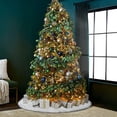 thumbnail image 4 of Falda del árbol de Navidad,Piel Sintética Faldas de árbol,Blanco de Navidad Falda,Falda de árbol de Navidad,Falda de árbol de Navidad Blanca,para Navidad Fiesta de año Nuevo en Casa Decoración, 4 of 5