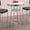 White, variant on Kingfisher Lane 30" Round Metal Pub Table with Lacquer Tabletop in Black