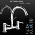 thumbnail image 5 of Kitchen Sink Mixer Tap,2 Hole Kitchen Mixer Tap,dual Lever Bridge p20241126595, 5 of 5