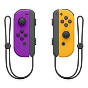 LLYYAH Game Controller (L/R) for Nintendo Switch Handheld Accessories, Neon Purple/Neon Orange