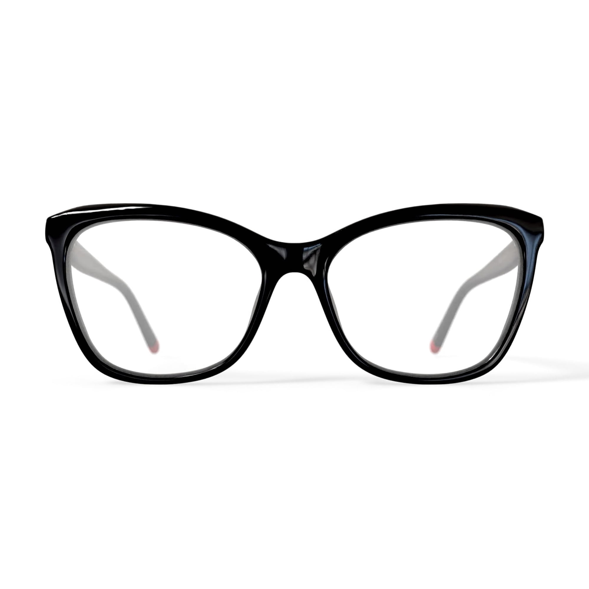 Walmart Women's MV021 Karen Cat Eye Prescription Eyeglasses with Case, Black