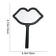thumbnail image 3 of Espejo De Plástico 1Pcs 6.29x4.72" Handheld Lip Shape Mirror Portable Makeup Mirror for Purse Travel Cosmetic Touch Up in Black JASKFLY, 3 of 9