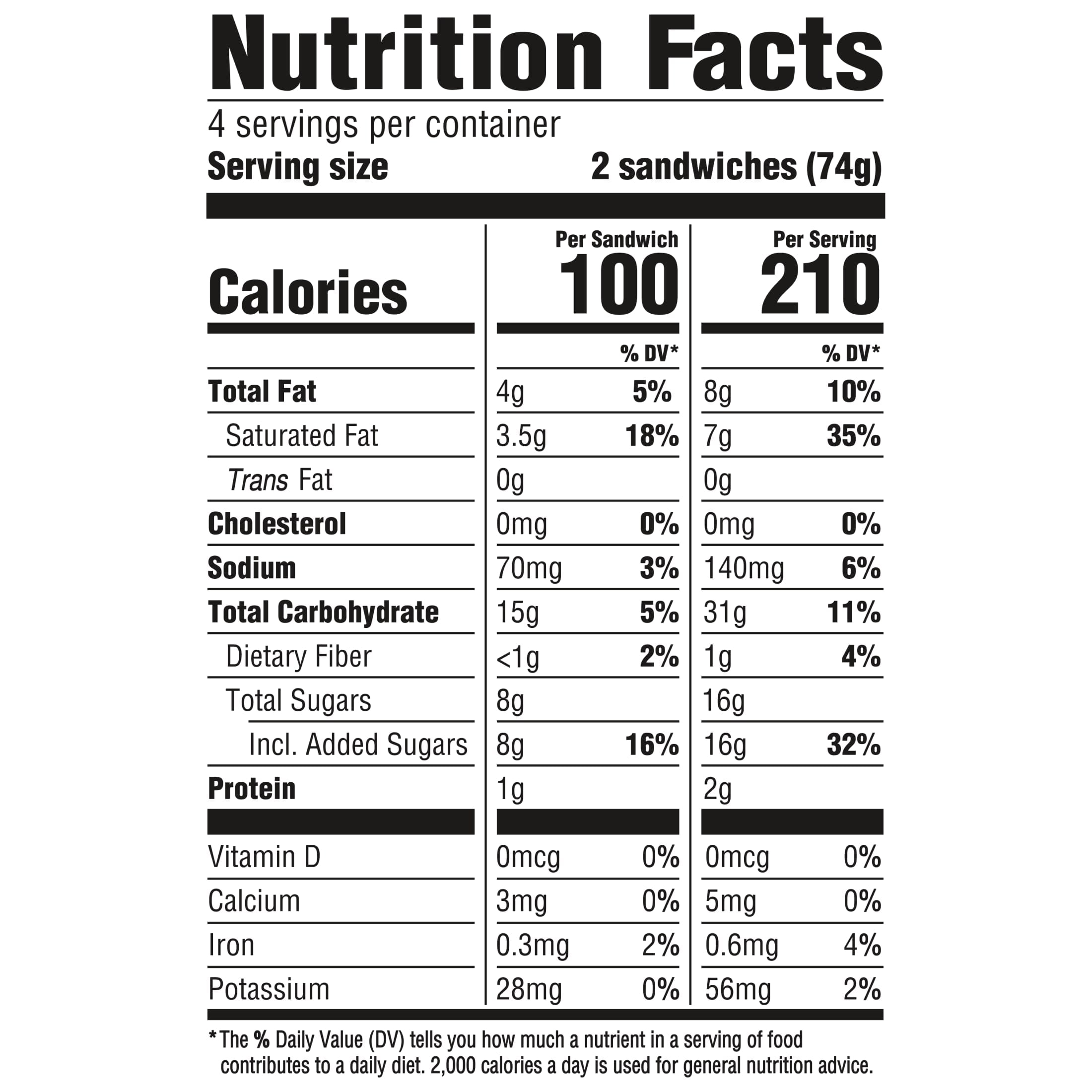So Delicious Dairy Free Vanilla Bean Coconut Milk Frozen Dessert Sandwiches, 8 Count