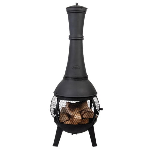 EsschertDesign Stove Cast iron Wood Burning Chiminea by EsschertDesign