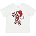 thumbnail image 3 of Inktastic Red and White Candy Cane Santa Christmas Funny Xmas Lights Boys or Girls Toddler T-Shirt, 3 of 5