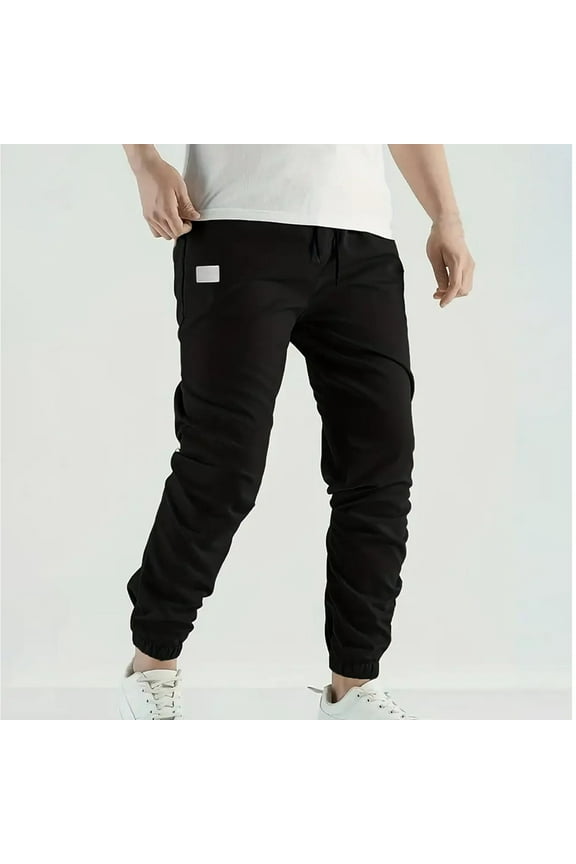 Men Joggers Chino Cargo Pants Hiking Outdoor Recreation Pants Twill Fitness Track Jogging Pants Casual Cotton Pants