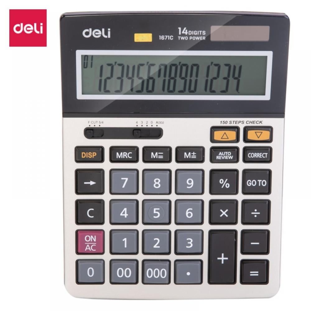 Deli desktop calculator add subtract multiply and divide root 