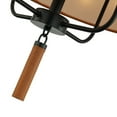 thumbnail image 2 of Varaluz Secret Agent 4-Lt Pendant - Black/Camel Leather, 2 of 3