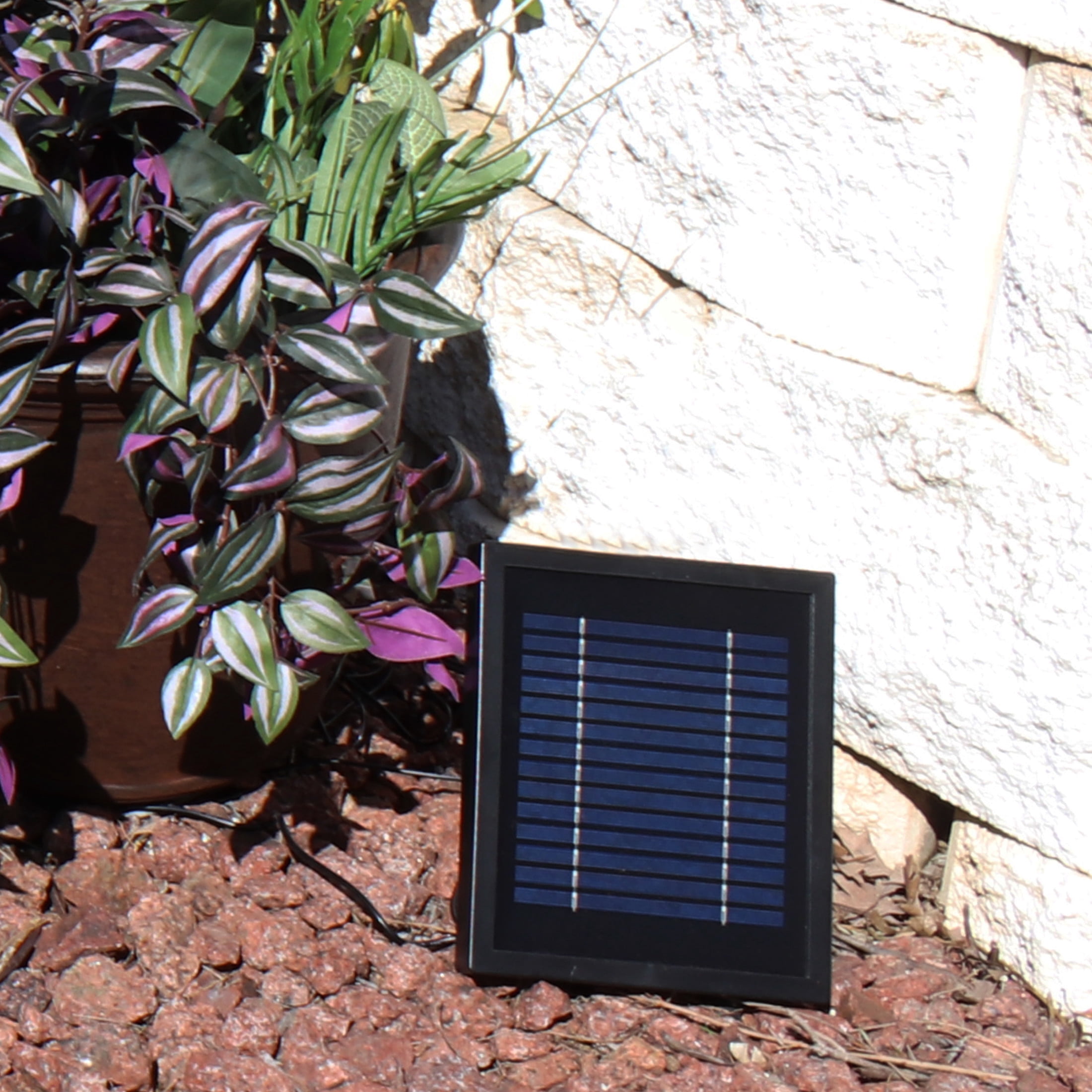 Sunnydaze Ball Modern Black Polyresin Outdoor Solar Fountain with Battery and LED Light