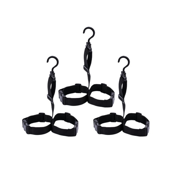 Bassdash 3 Pack Fishing Wader Boot Hanger Adjustable Strap for Storage Drying