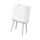 thumbnail image 2 of Bote de basura dividido, bote de basura de cocina, doble compartimento con tapa, cubo de basura para cocina, dormitorio, sala de estar, oficina Blanco Gris, 2 of 9