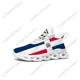 thumbnail image 1 of Zapatillas deportivas planas con la bandera de República Dominicana para hombre y mujer, deportivas de alta calidad con cordones, de malla, hechas a medida., 1 of 6